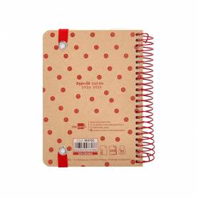 Agenda escolar liderpapel año 24 - 25 escolar classic smile día página a6 tetra