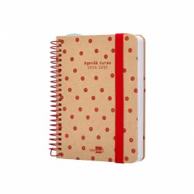 Agenda escolar liderpapel año 24 - 25 escolar classic smile día página a6 tetra