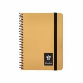 Agenda escolar liderpapel año 24 - 25 curso classic amarillo 2 días página a5