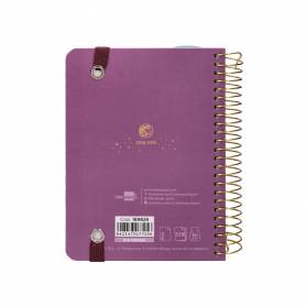 Agenda escolar liderpapel año 24 - 25 curso classic lines morado día página a6