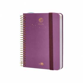 Agenda escolar liderpapel año 24 - 25 curso classic lines morado día página a6