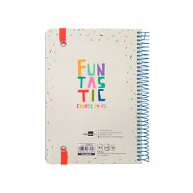 Agenda escolar liderpapel año 24 - 25 escolar fantasia funtastic día página a5