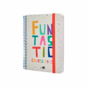 Agenda escolar liderpapel año 24 - 25 escolar fantasia funtastic día página a5