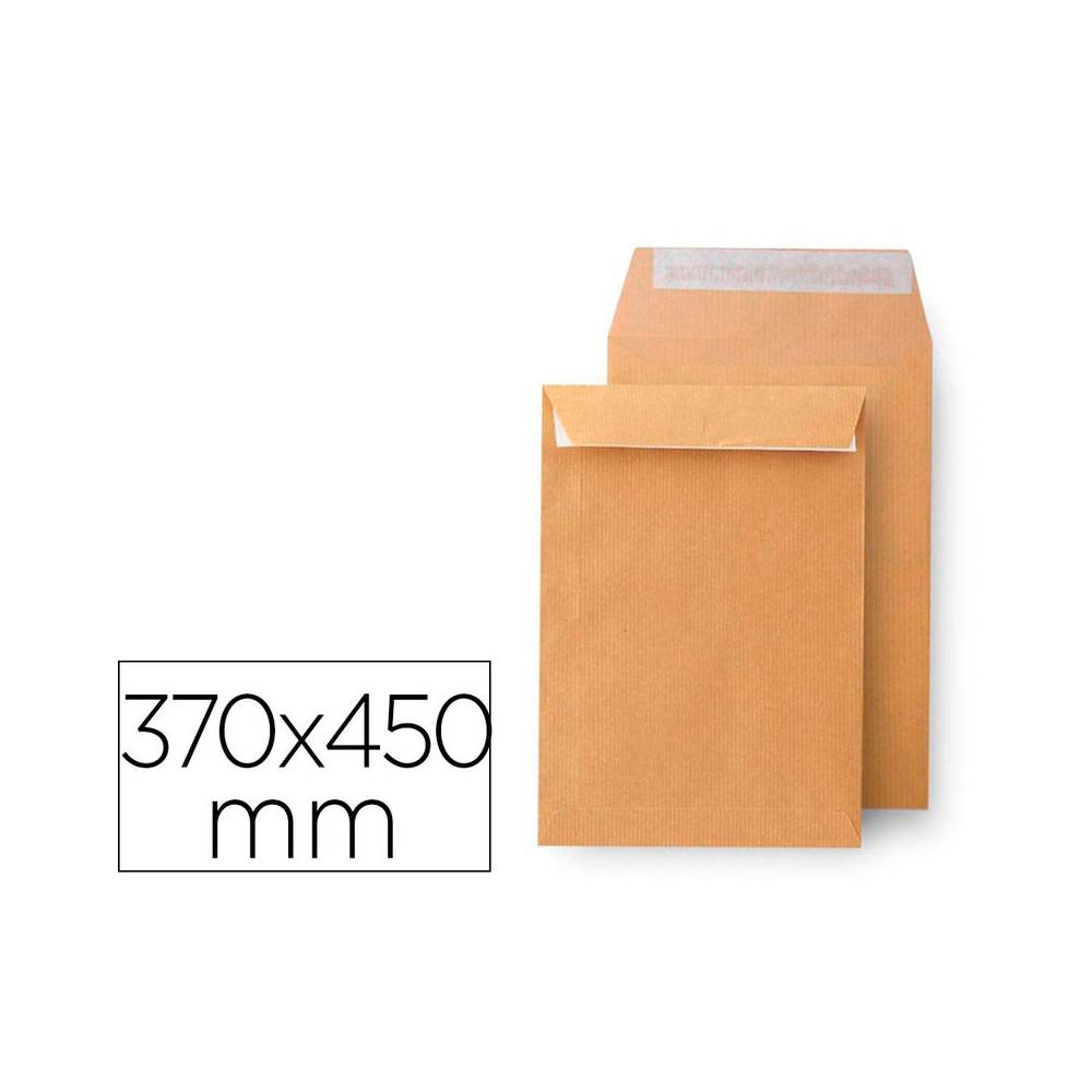 Sobre liderpapel k-36 bolsa kraft 370x450 mm caja de 100 unidades