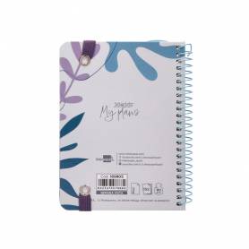 Agenda escolar liderpapel año 24 - 25 curso classic my plans blue semana vista a6