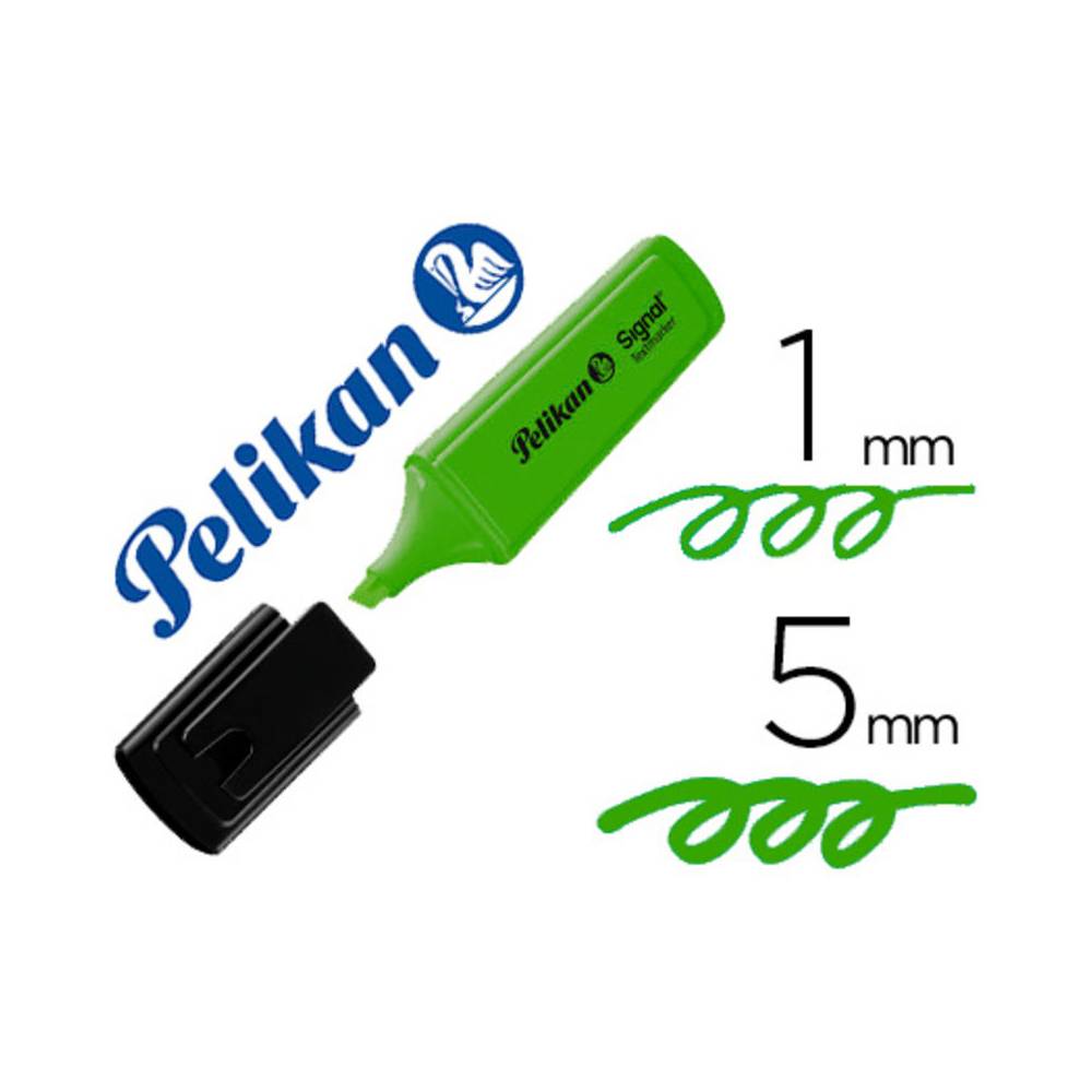 Rotulador pelikan fluorescente textmarker signal verde