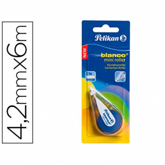 Corrector pelikan mini 4,2 mm x 6 mt