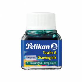 Tinta china pelikan verde oscuro bote de 10 ml