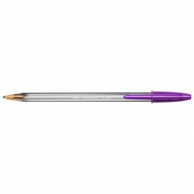 Boligrafo bic cristal fun morado punta 1,6 mm