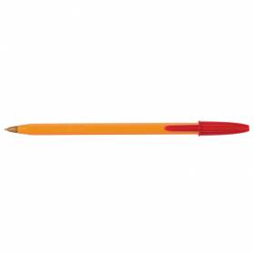 Boligrafo bic naranja fine original rojo