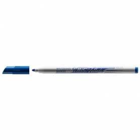 Rotulador bic velleda fino para pizarra azul punta redonda 1 mm