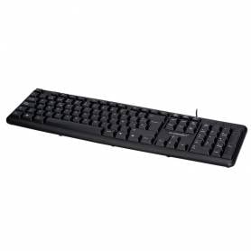 Teclado q-connect con cable 1,35 mt color negro - KF10075