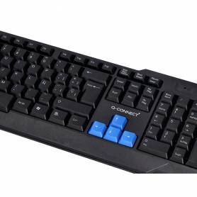 Set teclado y raton q-connect inalambrico compatible windows color negro - KF10077