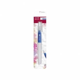 Pincel tombow water brush con deposito rellenable punta plana blister de 1 unidad - WB-FL-1P