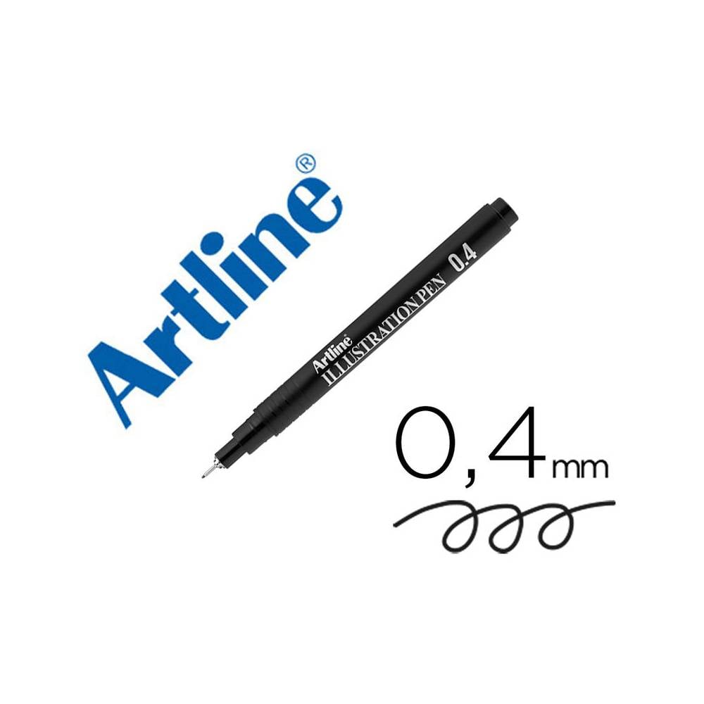 Rotulador artline calibrado micrometrico negro illustration pen ek-284iln punta poliacetal 0,4mm - EK-284ILN