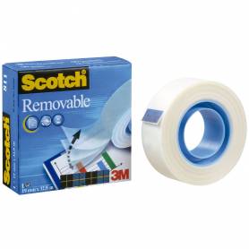 Cinta adhesiva scotch magic invisible removible 33 mt x 19 mm