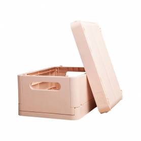 Caja plegable exacompta midi skandi polipropileno reciclado color nude 276x188x120 mm - 27131D