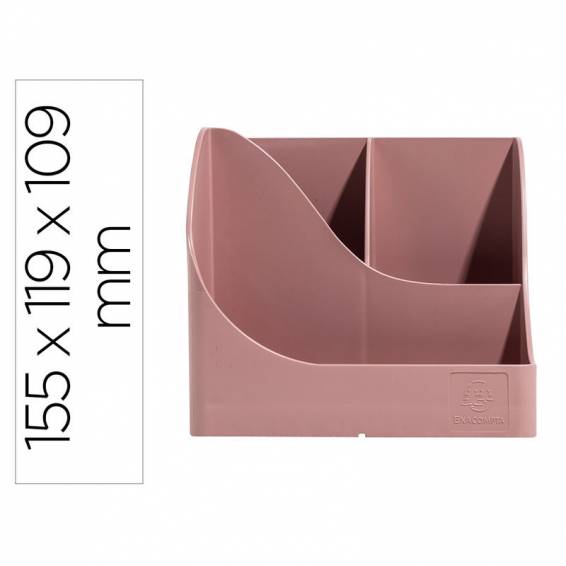 Organizador de sobremesa exacompta skandi color rosa viejo 155x119x109 mm - 69538D