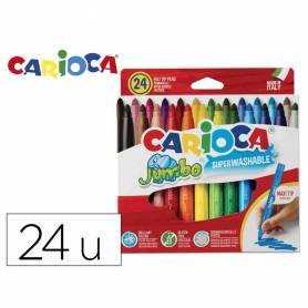 Rotulador carioca jumbo punta gruesa estuche de 24 unidades colores surtidos