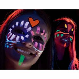 Barra de maquillaje carioca mask up neon / metallic expositor 12 blister de 2 barras colores surtidos
