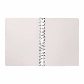 Cuaderno espiral liderpapel a5 tapa cartulina kraft contracolada 120h papel 100% reciclado 80 gr liso - BJ92