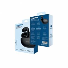 Auricular daewoo tws in-ear bluetooth 5.3 con estuche de carga usb tipo-c autonomia 6 horas color negro - DW2004