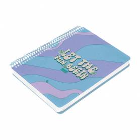 Agenda espiral liderpapel zant e a5 2025 día página color azul papel 70 gr - 