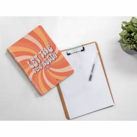 Agenda espiral liderpapel zant e a5 2025 día página color naranja papel 70 gr - 