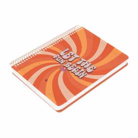 Agenda espiral liderpapel zant e a5 2025 día página color naranja papel 70 gr - 