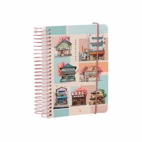 Agenda espiral liderpapel sant orini a6 2025 dp & ws mosaico papel 60 gr - 