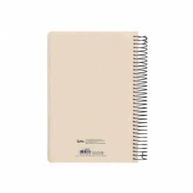 Agenda espiral liderpapel clas sic a4 2025 día página blanco y negro 1 papel 70 gr - 