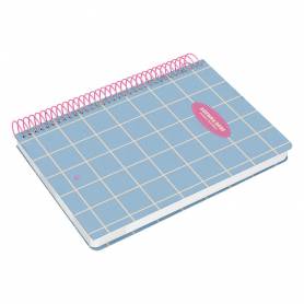 Agenda espiral liderpapel clas sic a5 2025 día página light color azul papel 70 gr - 