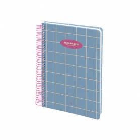 Agenda espiral liderpapel clas sic a5 2025 semana vista light color azul papel 70 gr - 