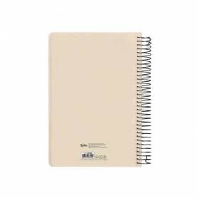 Agenda espiral liderpapel clas sic a6 2025 día página blanco y negro 1 papel 70 gr - 