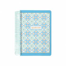 Agenda espiral liderpapel peri ssa a4 2025 día página color azul papel 80 gr - 