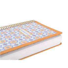 Agenda espiral liderpapel peri ssa a4 2025 día página color naranja papel 80 gr - 