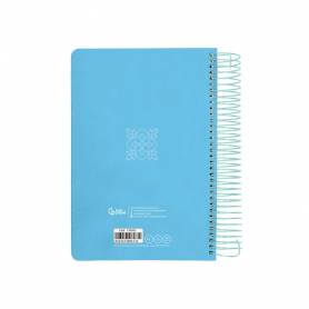 Agenda espiral liderpapel peri ssa a5 2025 día página color azul papel 80 gr - 