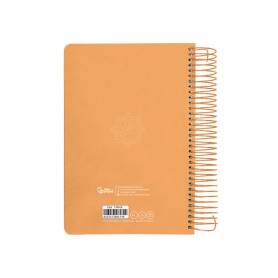 Agenda espiral liderpapel peri ssa a5 2025 día página color naranja papel 80 gr - 