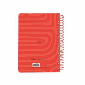 Agenda espiral liderpapel syro s a5 2025 día página color rojo papel 60 gr catalan - 