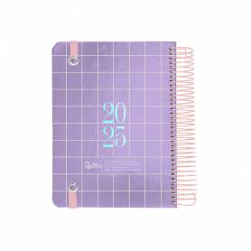 Agenda espiral liderpapel kimo los a5 2025 dia pagina malv a papel 70 gr - 