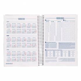 Agenda encuadernada liderpapel tinos a4 2025 dia pagina pe rsonalizable papel 70 gr - 