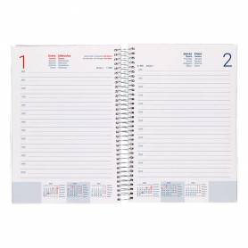 Agenda encuadernada liderpapel tinos a5 2025 dia pagina pe rsonalizable papel 70 gr - 