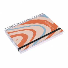 Agenda encuadernada liderpapel tinos a6 2025 dia pagina pe rsonalizable papel 70 gr - 