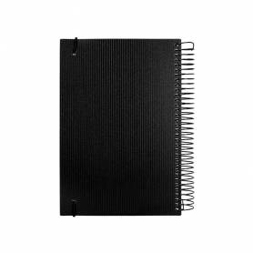 Agenda encuadernada liderpapel olbia a4 2025 día página color negro papel 60 gr - 