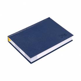 Agenda encuadernada liderpapel corfu a5 2025 día página azul papel 60 gr - 