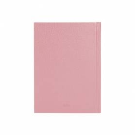 Agenda encuadernada liderpapel corfu a5 2025 día página color rosa nude papel 60 gr - 