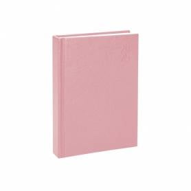 Agenda encuadernada liderpapel corfu a5 2025 día página color rosa nude papel 60 gr - 