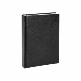 Agenda encuadernada liderpapel corfu a5 2025 semana vista negro papel 60 gr - 