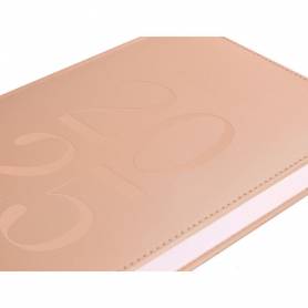 Agenda encuadernada liderpapel creta a5 2025 semana vista color rosa nude papel 70 gr - 