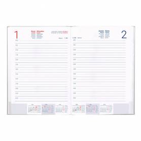 Agenda encuadernada liderpapel creta 170 x 240 2025 día página color gris papel 70 gr - 